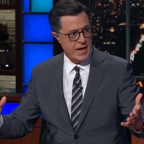 Stephen Colbert neemt criticasters Gillette-advertentie op de korrel