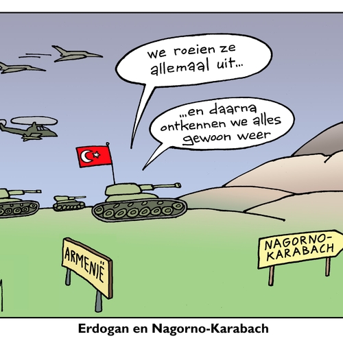 Turkije mengt zich in conflict Nagorno-Karabach