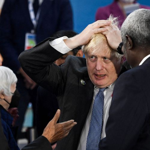 Afbeelding van Hypocriete Boris Johnson vreest massale migratie en strijd om voedsel door klimaatcrisis
