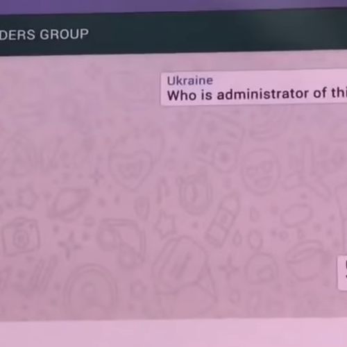 Afbeelding van Oekraïense president stunt met satirische groeps-chat wereldleiders