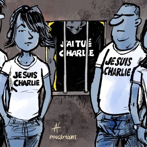 Afbeelding van Celstraffen tot levenslang voor aanslag op Charlie Hebdo