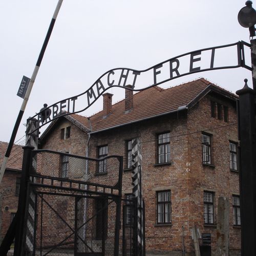 Afbeelding van Nederlandse toeriste in Auschwitz opgepakt wegens brengen Hitlergroet