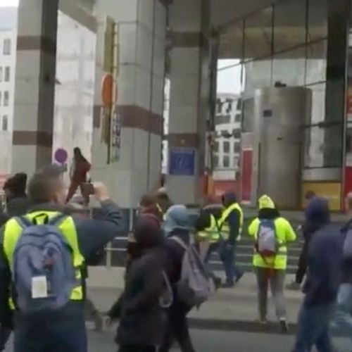Afbeelding van Gele hesjes richten vernielingen aan in Brussel