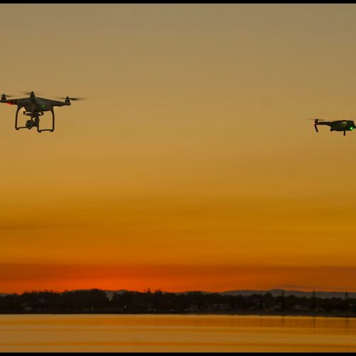 Afbeelding van Duizenden drones boven de stad, willen we dat?