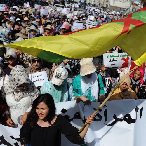 Afbeelding van Massademonstratie in Marokko tegen celstraffen voor Rif-activisten