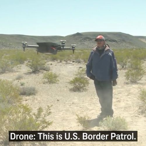 Afbeelding van Beveiligingsbedrijf wilde drones uitrusten met tasers voor grensbewaking