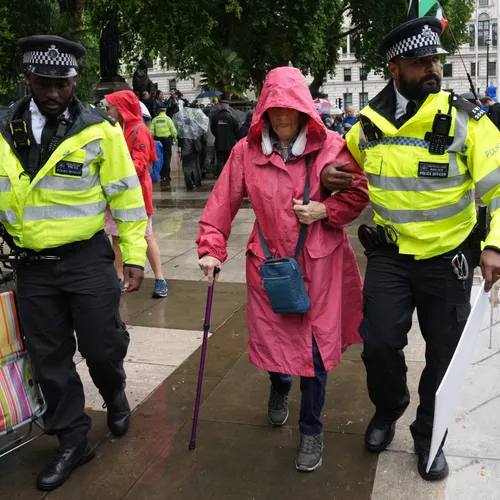 Sto aretacij v Združenem kraljestvu zaradi protestov proti izraelski genocidni politiki v Gazi