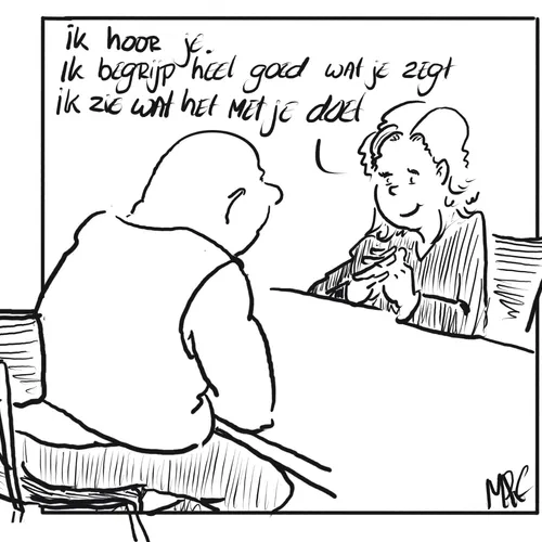 Manager aan het werk