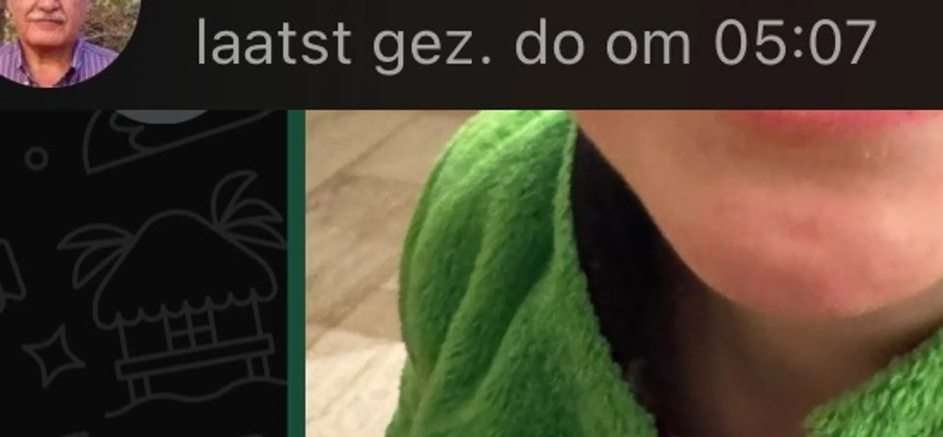 Afbeelding van Laatst gezien donderdag om 05:07